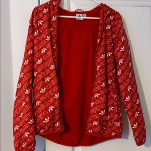 red adidas jacket